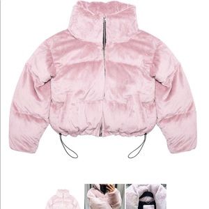HMBD puffy pink jacket